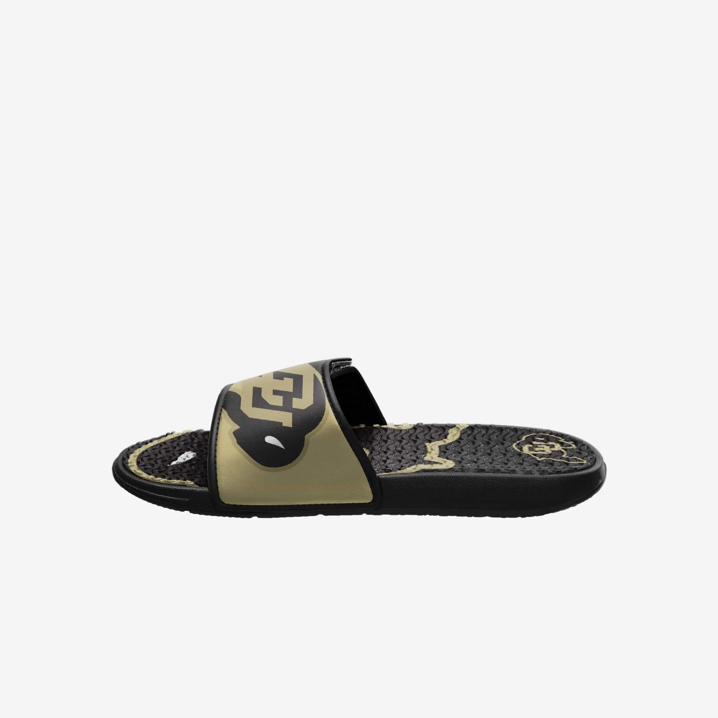 Colorado Buffaloes Colorblock Big Logo Gel Slide