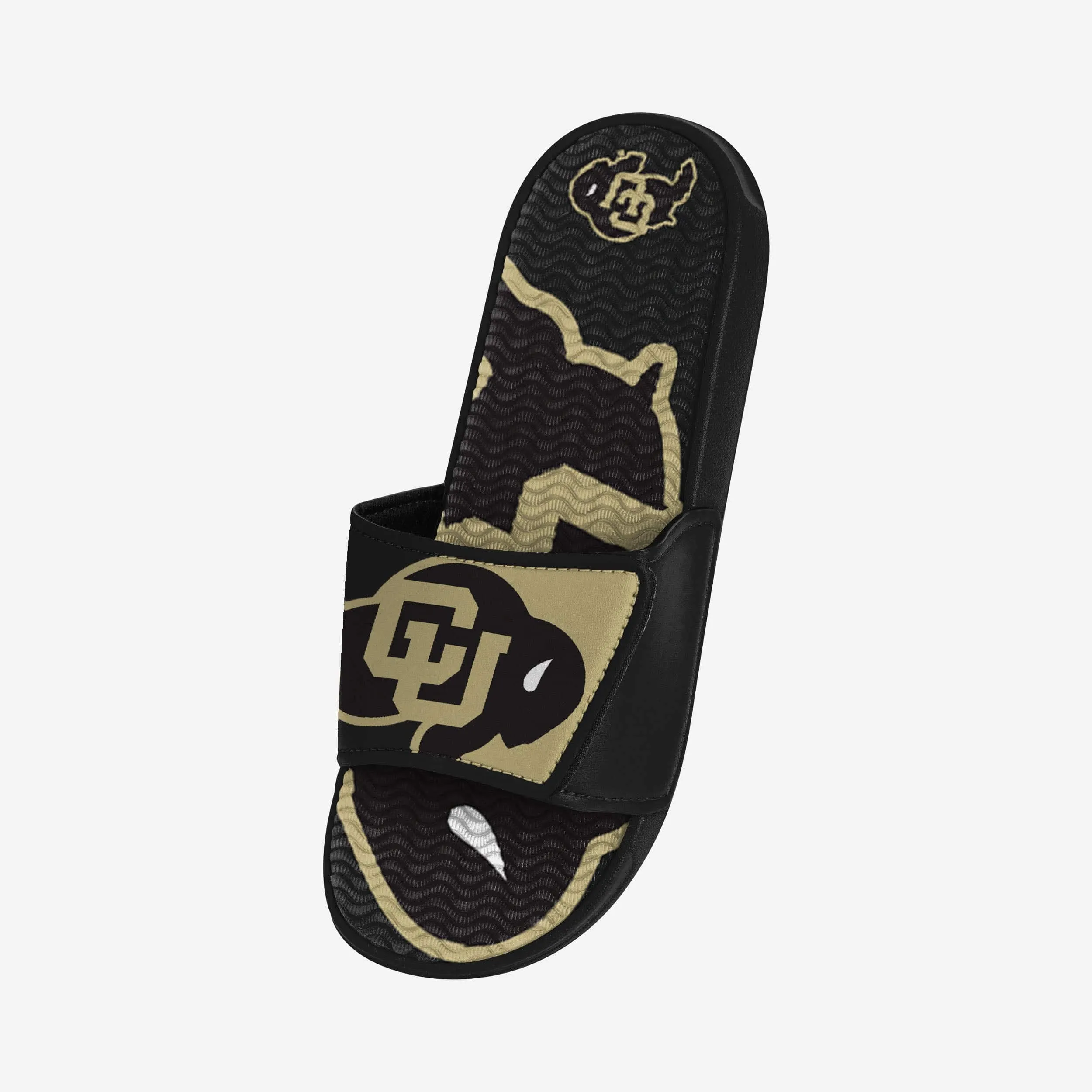Colorado Buffaloes Colorblock Big Logo Gel Slide