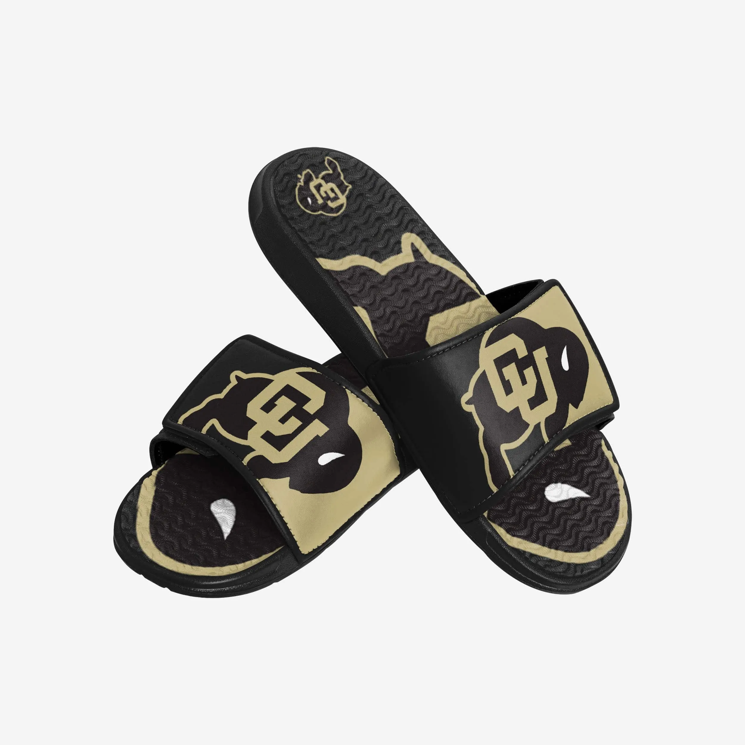 Colorado Buffaloes Colorblock Big Logo Gel Slide