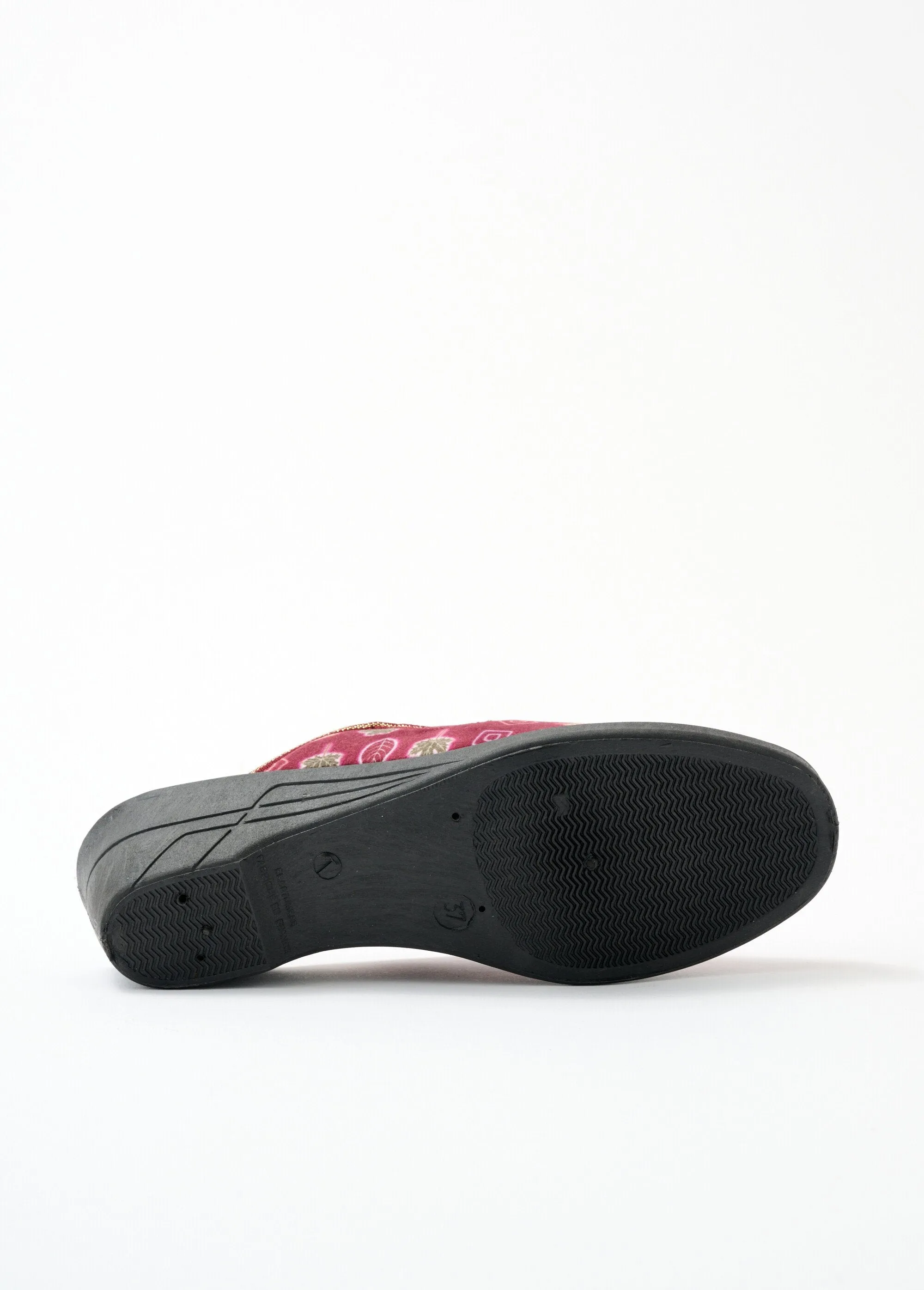 Comfort wide mule slippers with heels
