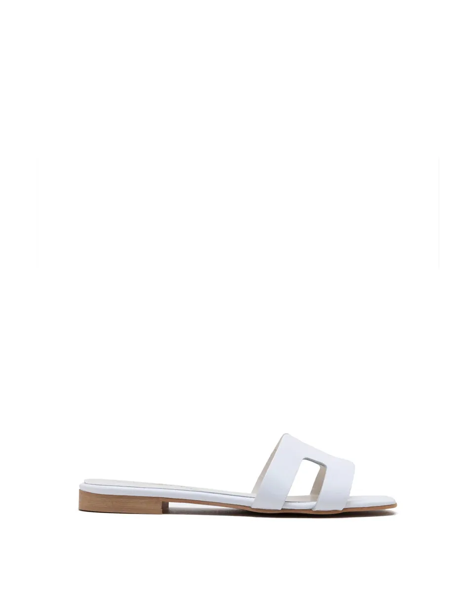 Creta H Slide - Leather White