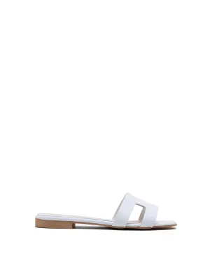 Creta H Slide - Leather White