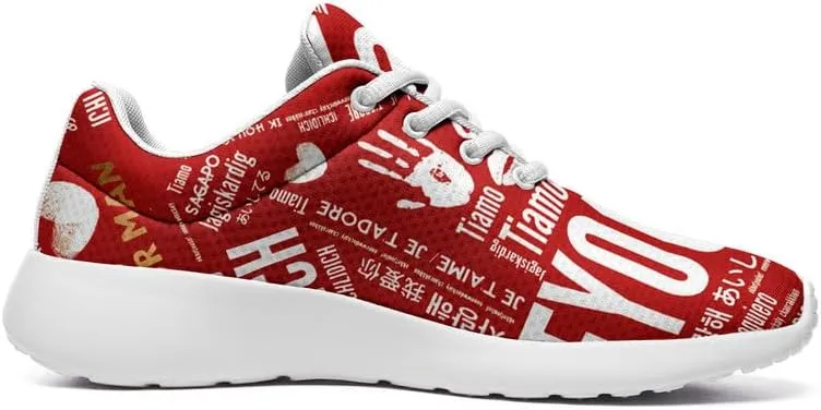 Custom Skull Running Shoes for Women Men Mesh Breathable Comfort Walking Sneaker Sports Athletic Halloween Shoes