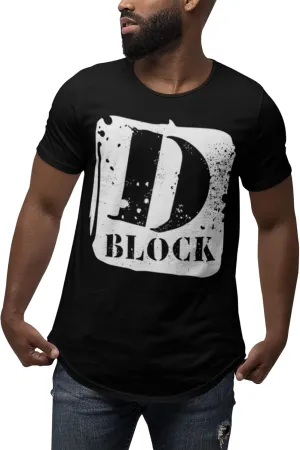 D Block Men's Urban Streetwear Clothing Fashion Trendy T Shirt