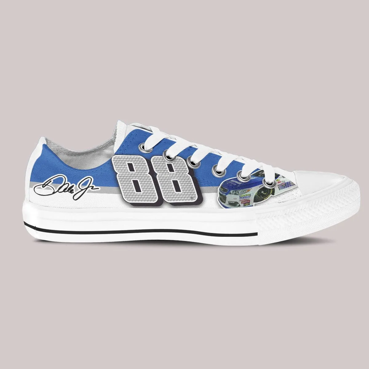 dale earnhardt jr nascar ladies low cut sneakers