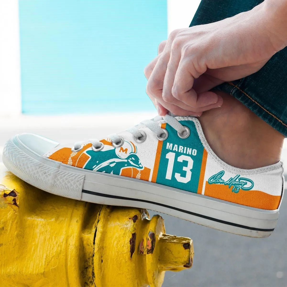 dan marino mens low cut sneakers cut