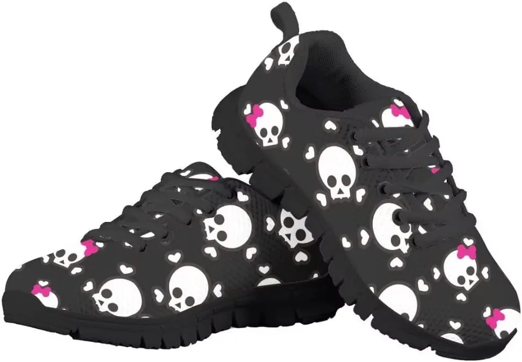 Dellukee Boys Girls Running Shoes Kids Fashion Cute Breathable Lightweight Mesh Athletic Tennis Sneakers