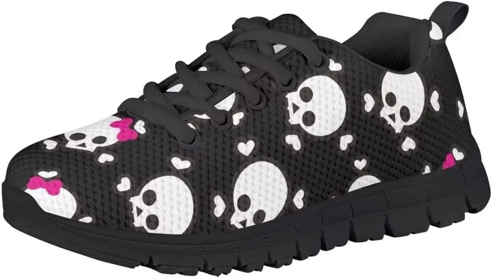Dellukee Boys Girls Running Shoes Kids Fashion Cute Breathable Lightweight Mesh Athletic Tennis Sneakers