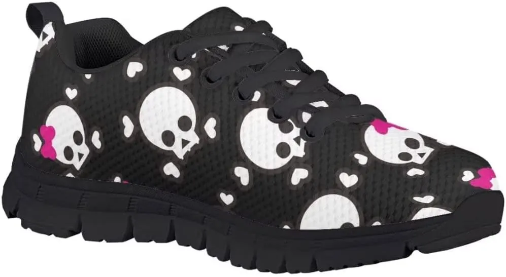Dellukee Boys Girls Running Shoes Kids Fashion Cute Breathable Lightweight Mesh Athletic Tennis Sneakers