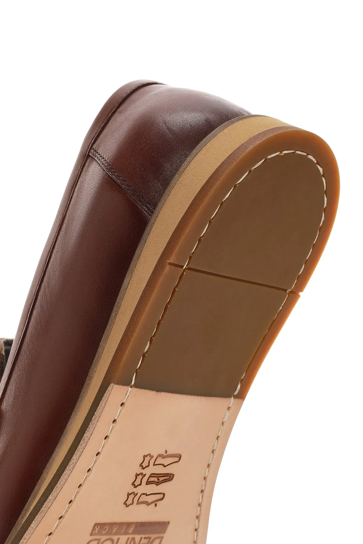 Derimod Black Erkek Kahverengi Deri Loafer