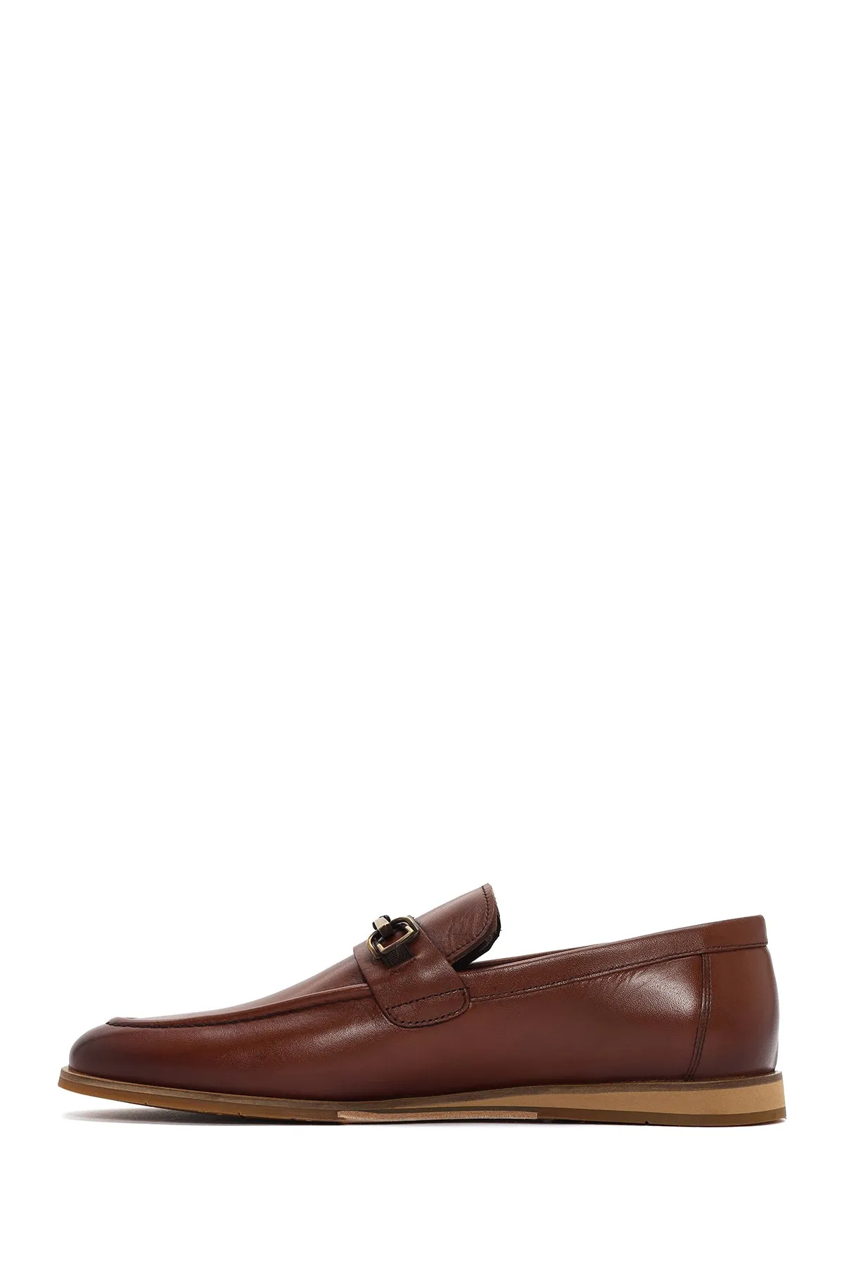 Derimod Black Erkek Kahverengi Deri Loafer