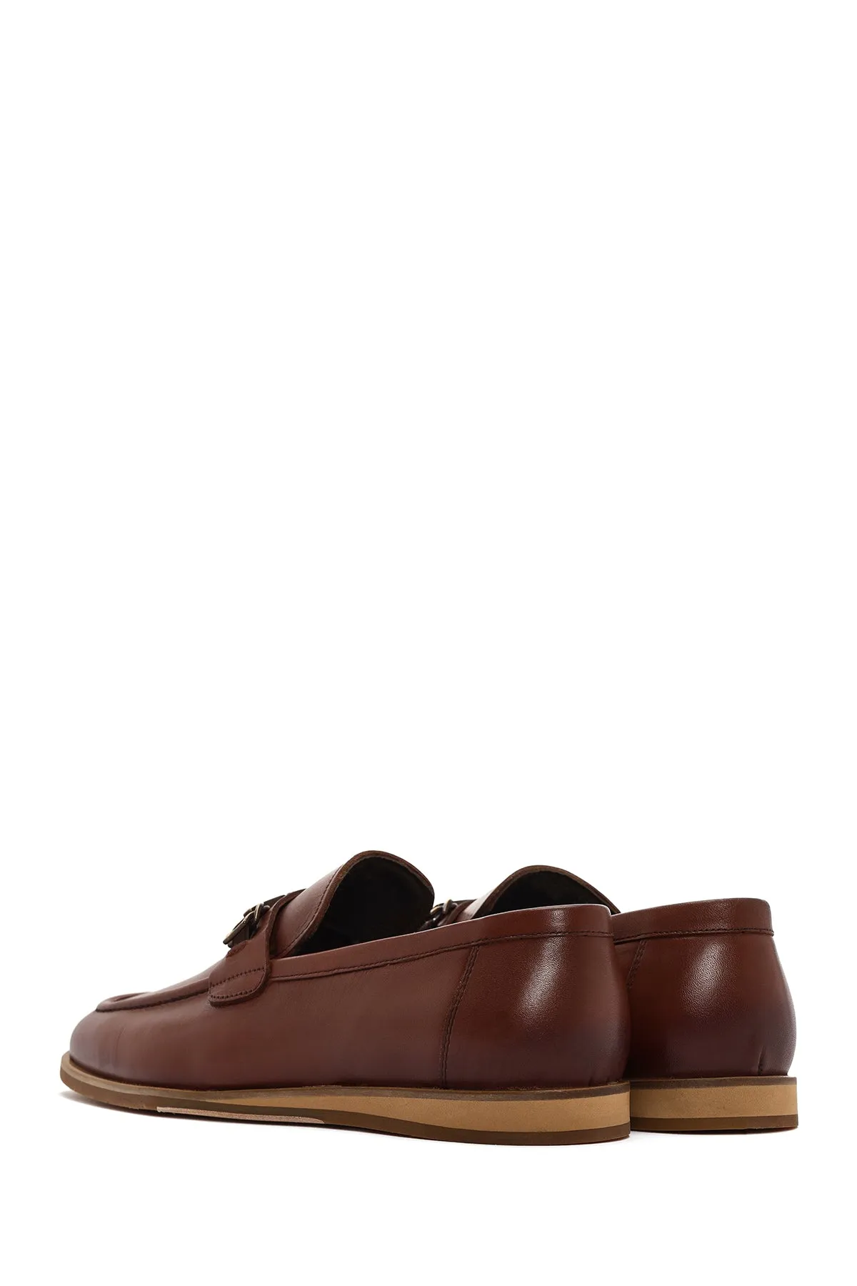 Derimod Black Erkek Kahverengi Deri Loafer