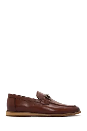 Derimod Black Erkek Kahverengi Deri Loafer