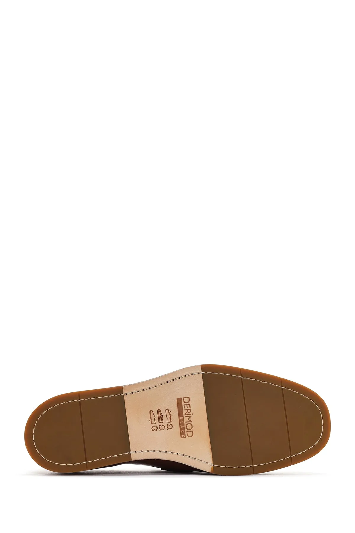 Derimod Black Erkek Kahverengi Deri Loafer