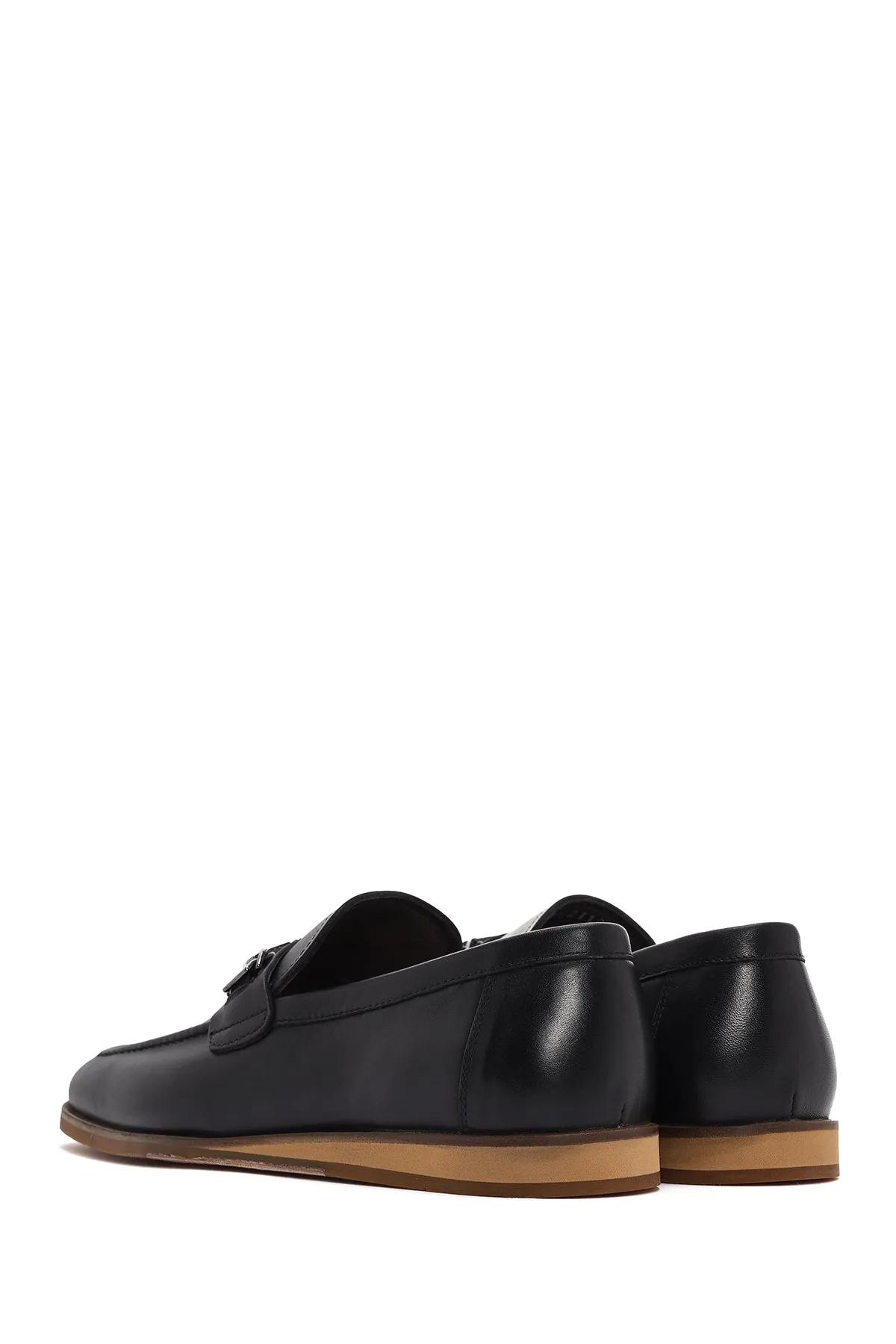 Derimod Black Erkek Siyah Deri Loafer