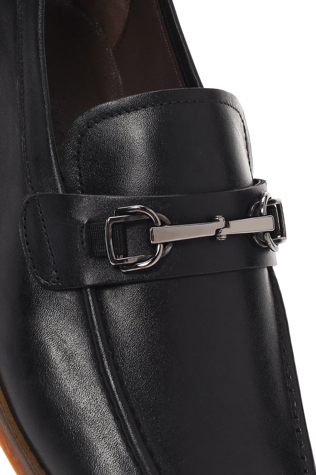 Derimod Black Erkek Siyah Deri Loafer