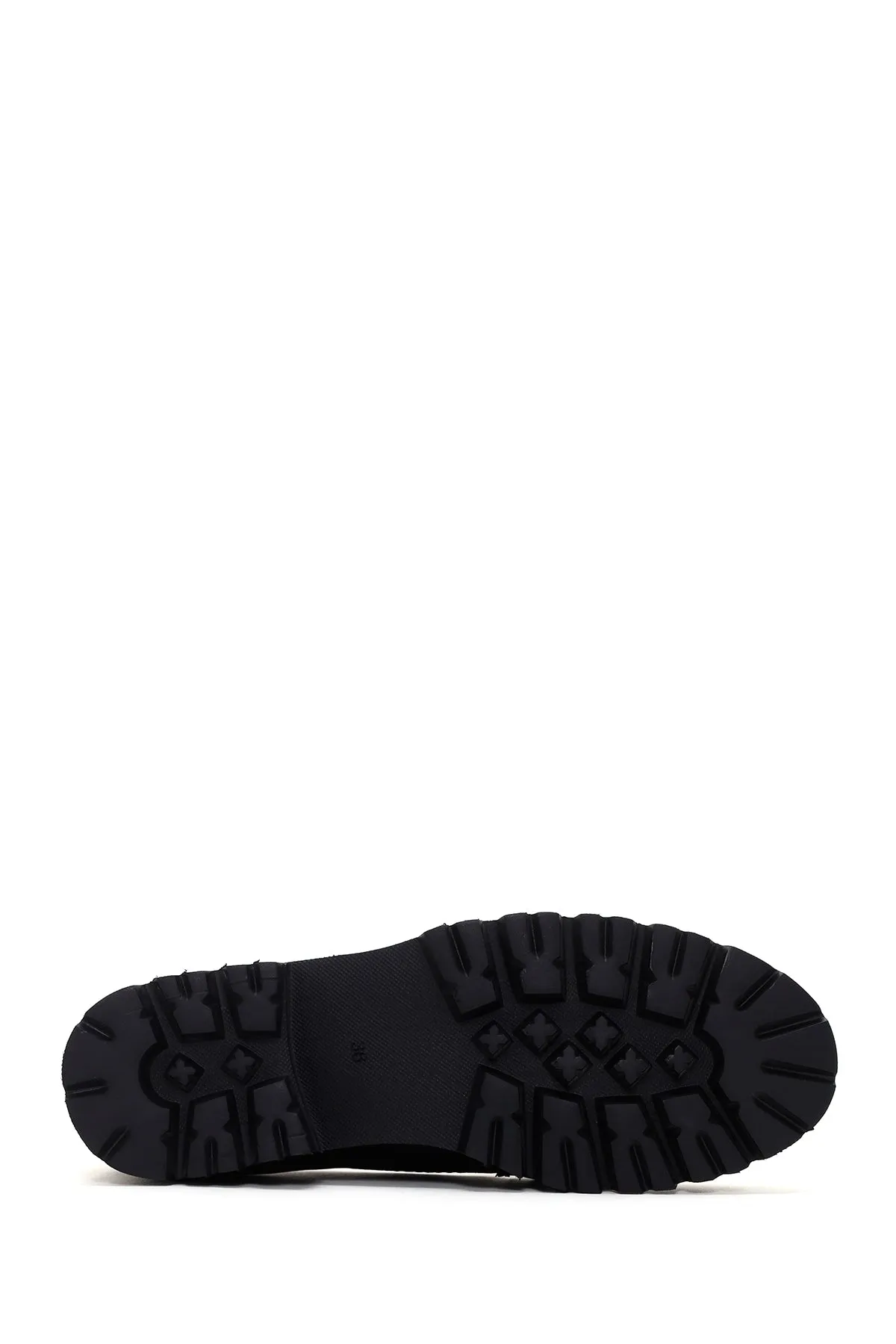 Derimod Gritti Kadın Siyah Deri Klasik Loafer