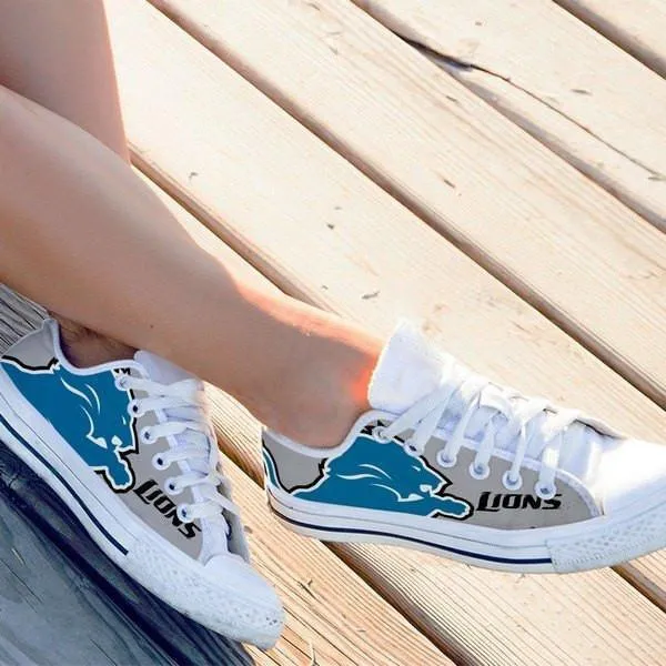 detroit lions ladies low cut sneakers