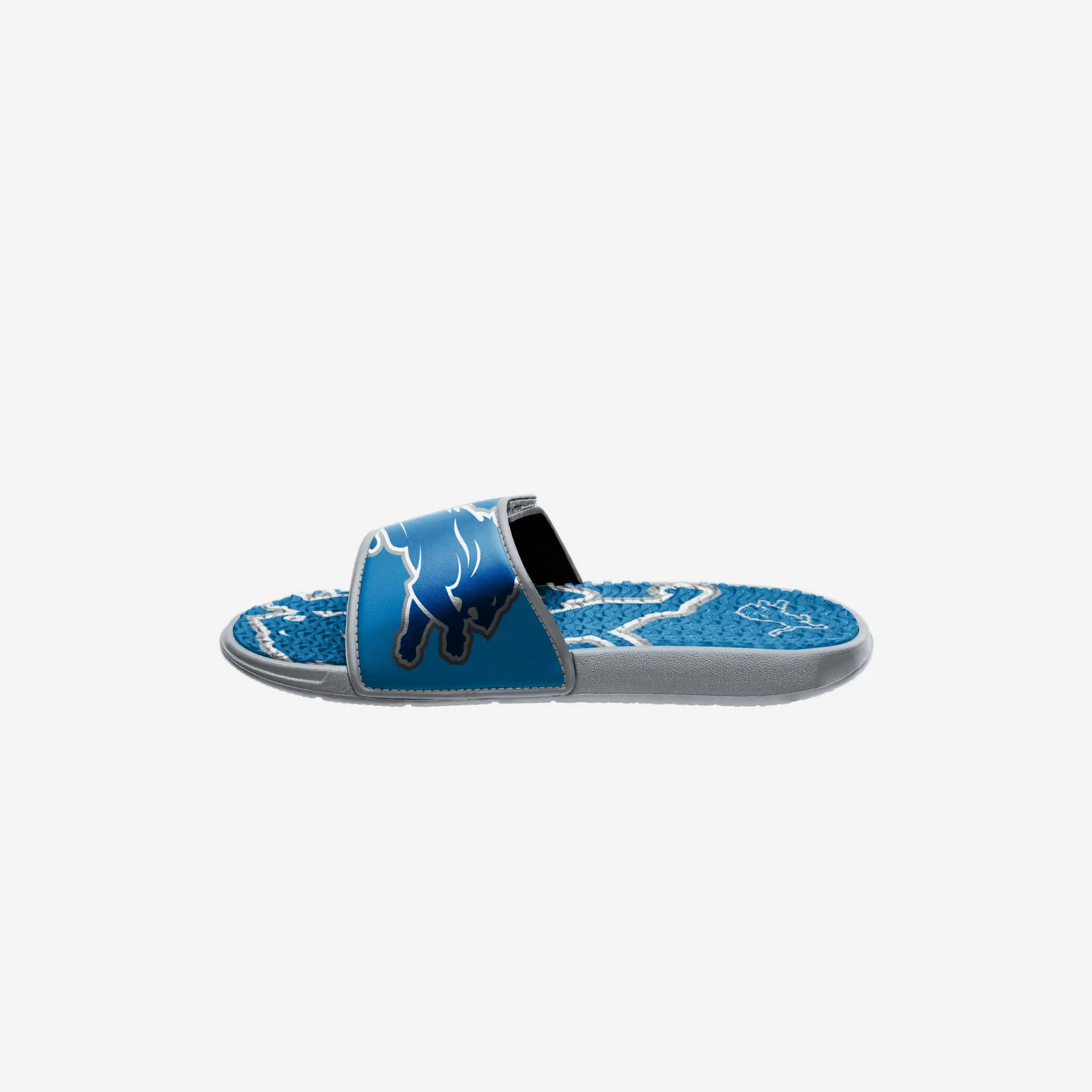 Detroit Lions Youth Colorblock Big Logo Gel Slide