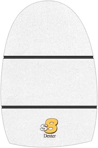Dexter The 9 Slide Sole - Longer Slide S8 White Microfiber (Only Works with The 9 Shoes- These DO NOT Work with SST8 and Below) XLarge