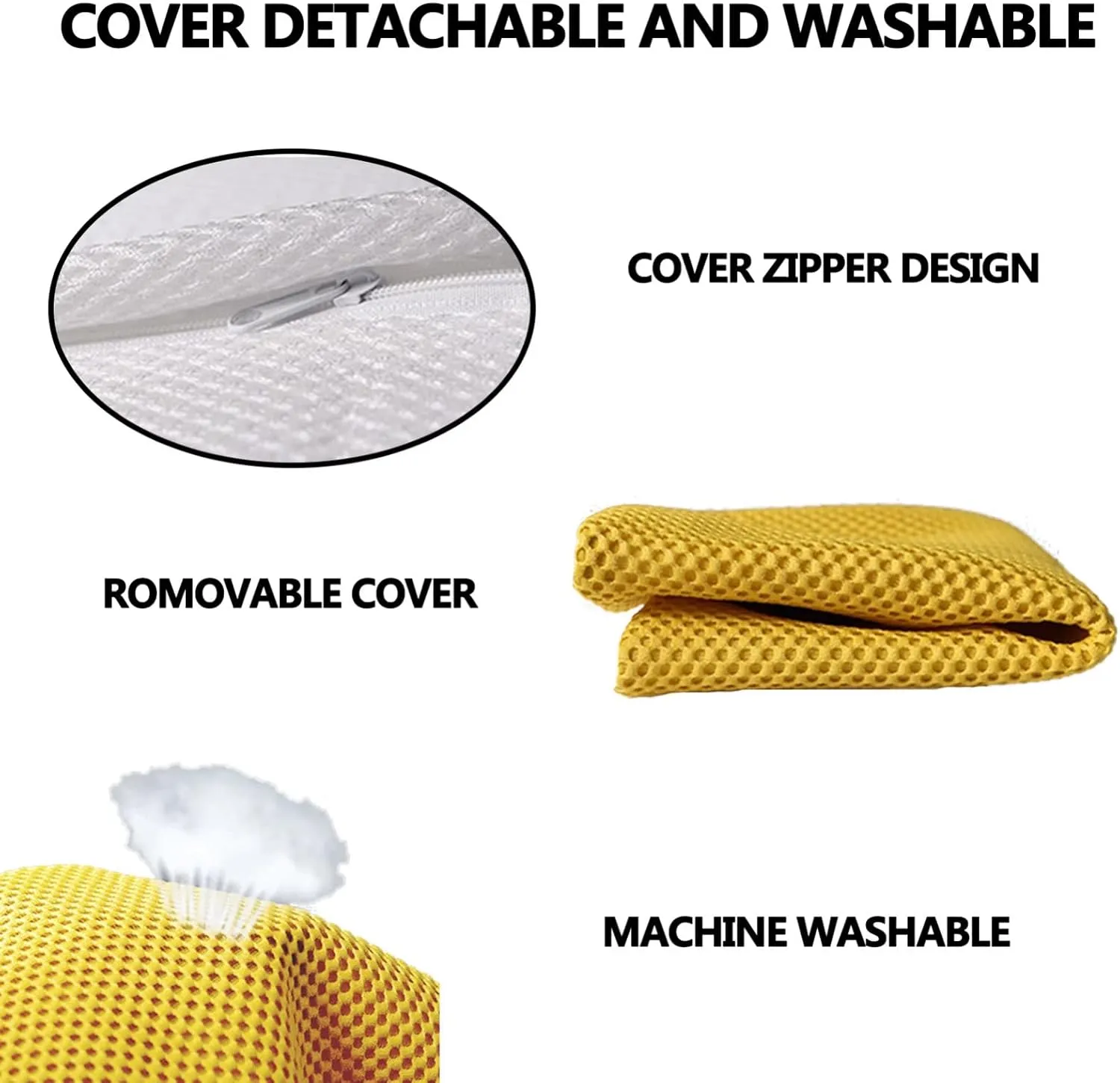 Dining Room Chair Cushion Covers Washable, Chair Seat Cushion Replacement, Summer Breathable Mesh Chair Pads with Ties, U Shaped Kitchen Chair Pads with Anti-slip Rubber Back Light Green