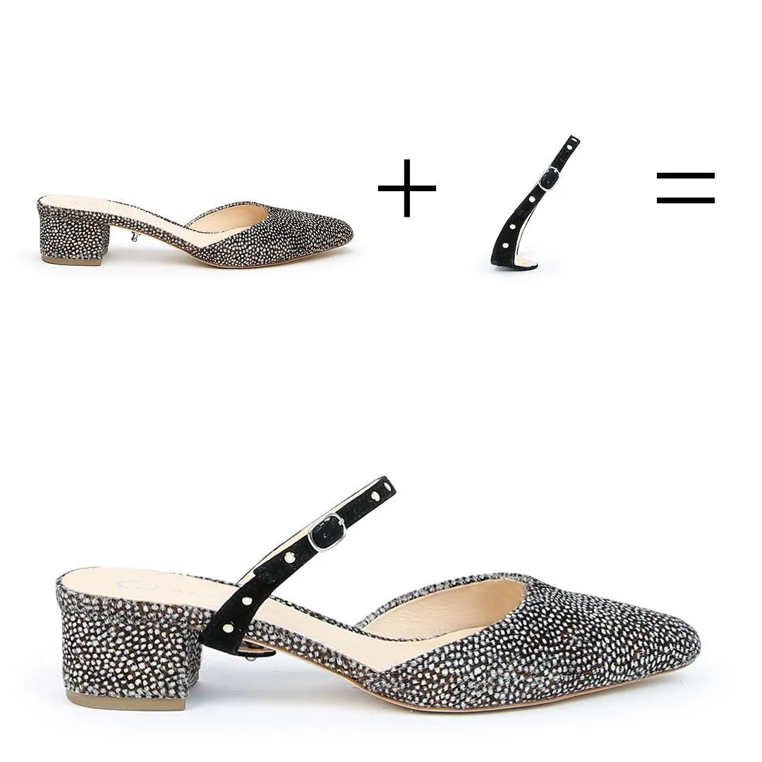 Doe Slide   Studded Black Twiggy Strap