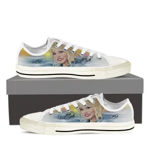dolly parton ladies low cut sneakers