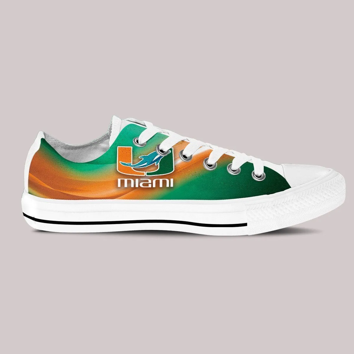 dolphins um ladies low cut sneakers