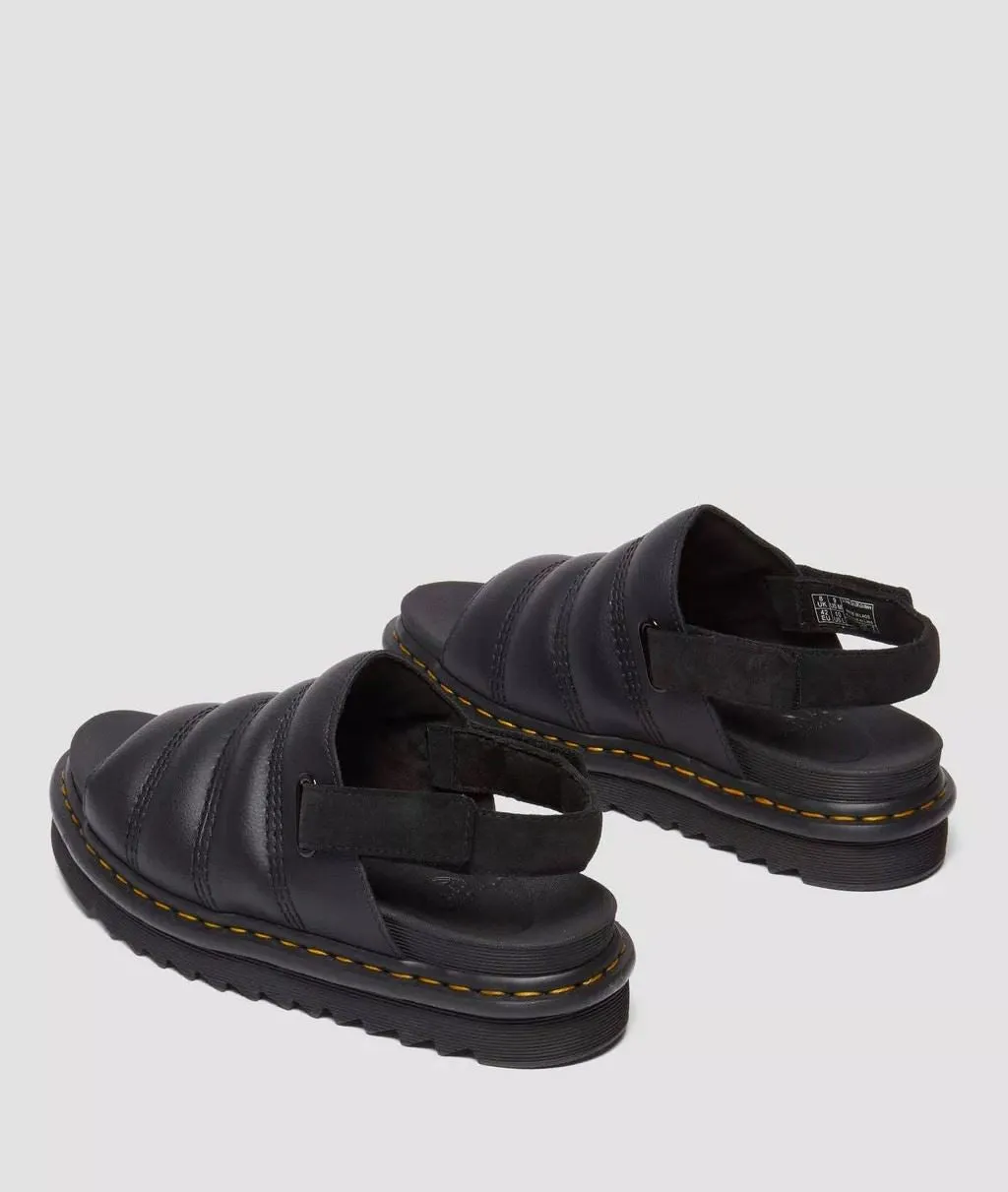 Dr. Martens Kole Leather Black Sandals