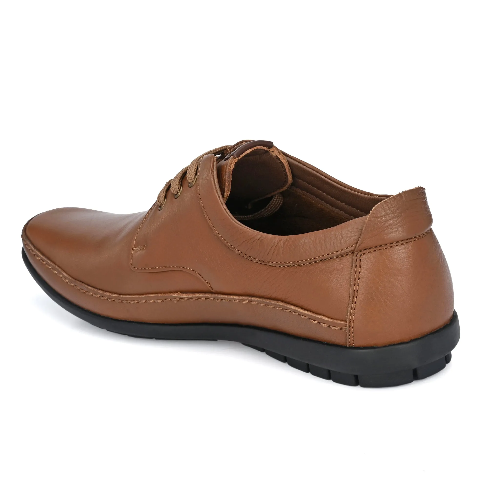 Egoss Leather Casual Lace-Up Shoes For Men