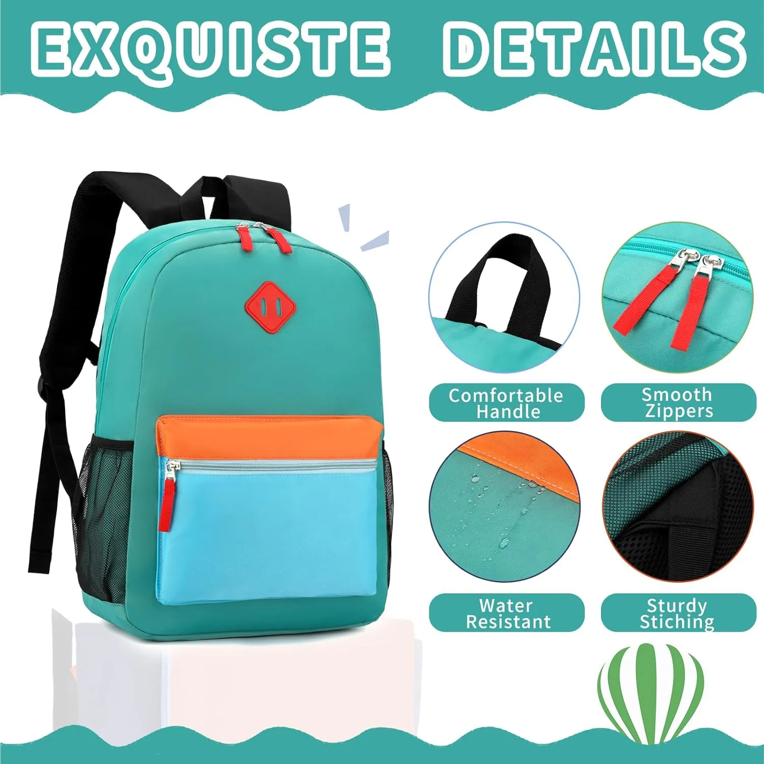 Elementary Backpack for Boys and Girls 5-9 Years Kindergarten Primary Kids Bookbag with Chest Buckle (Taropurple Pink, Large-17 H)