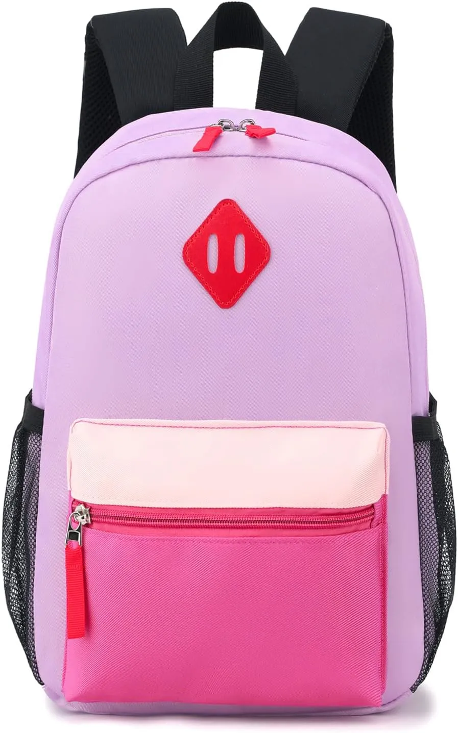 Elementary Backpack for Boys and Girls 5-9 Years Kindergarten Primary Kids Bookbag with Chest Buckle (Taropurple Pink, Large-17 H)