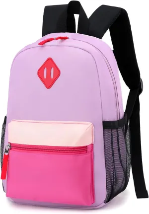 Elementary Backpack for Boys and Girls 5-9 Years Kindergarten Primary Kids Bookbag with Chest Buckle (Taropurple Pink, Large-17 H)