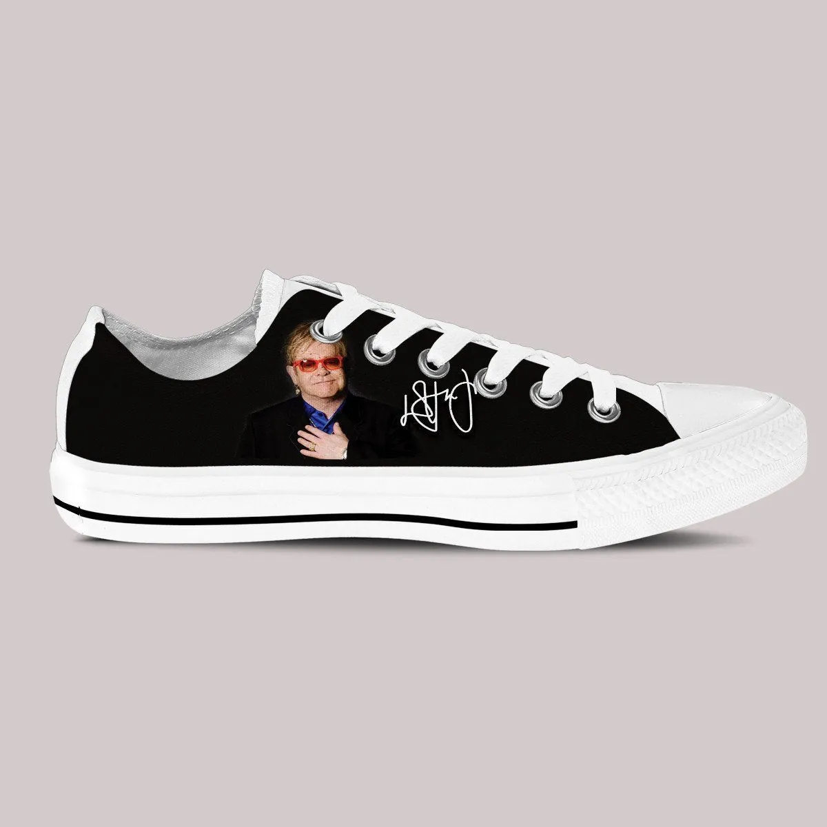 elton john ladies low cut sneakers