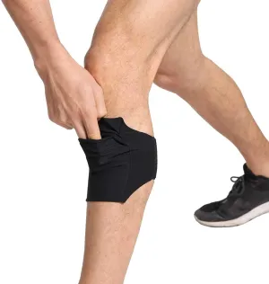 Equestrian Riders Cell Phone Holder for The Leg/Calf - Band for Jogger, Hiker, Motorcycle, All Purpose Sport Bag Exercise Arm Holder for Running, Fits Phone Size Under 6", Black, M
