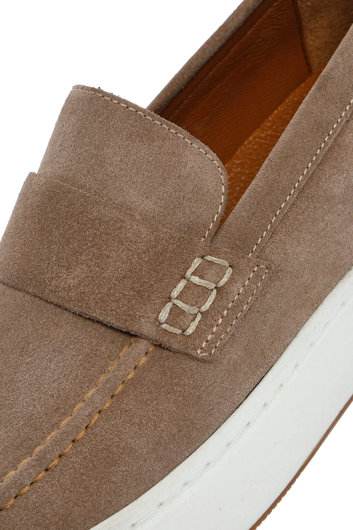 Erkek Bej Deri Loafer