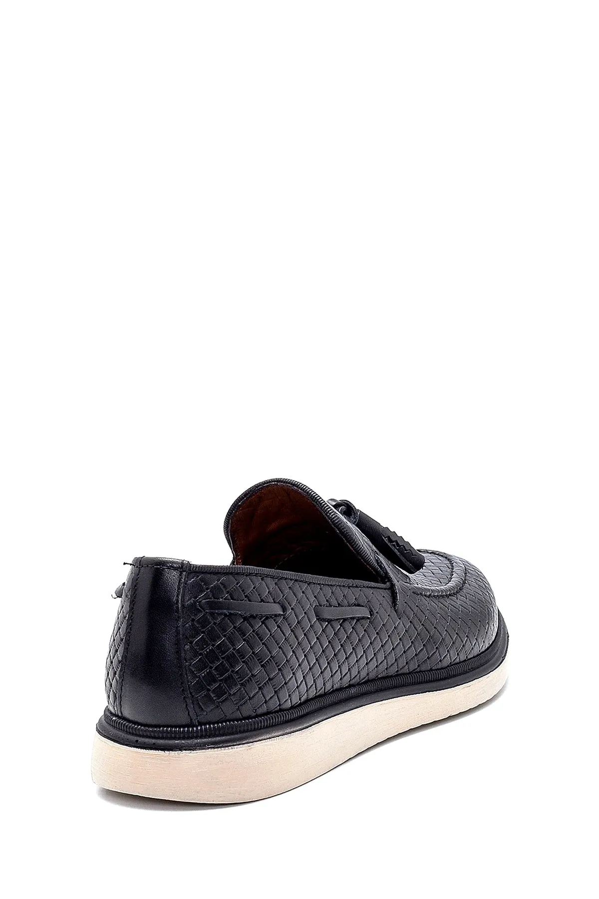 Erkek Deri Baskılı Casual Loafer