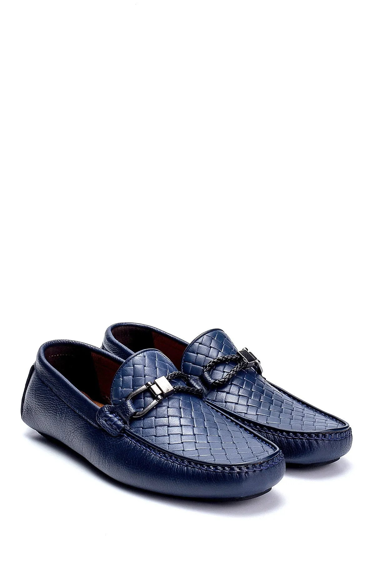 Erkek Deri Baskılı Loafer