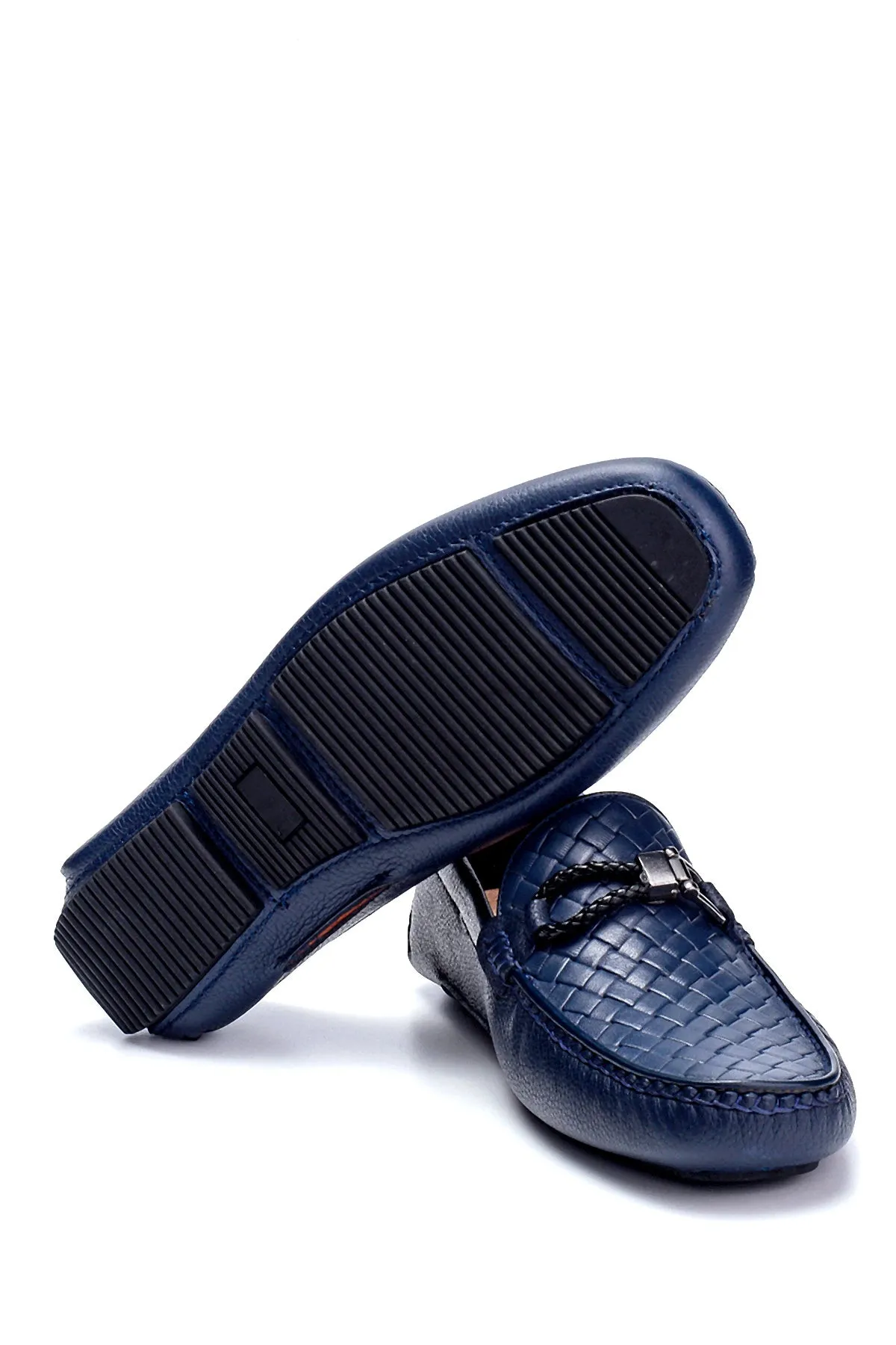 Erkek Deri Baskılı Loafer
