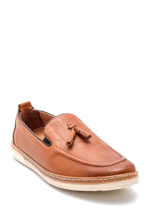 Erkek Deri Püskül Detaylı Loafer