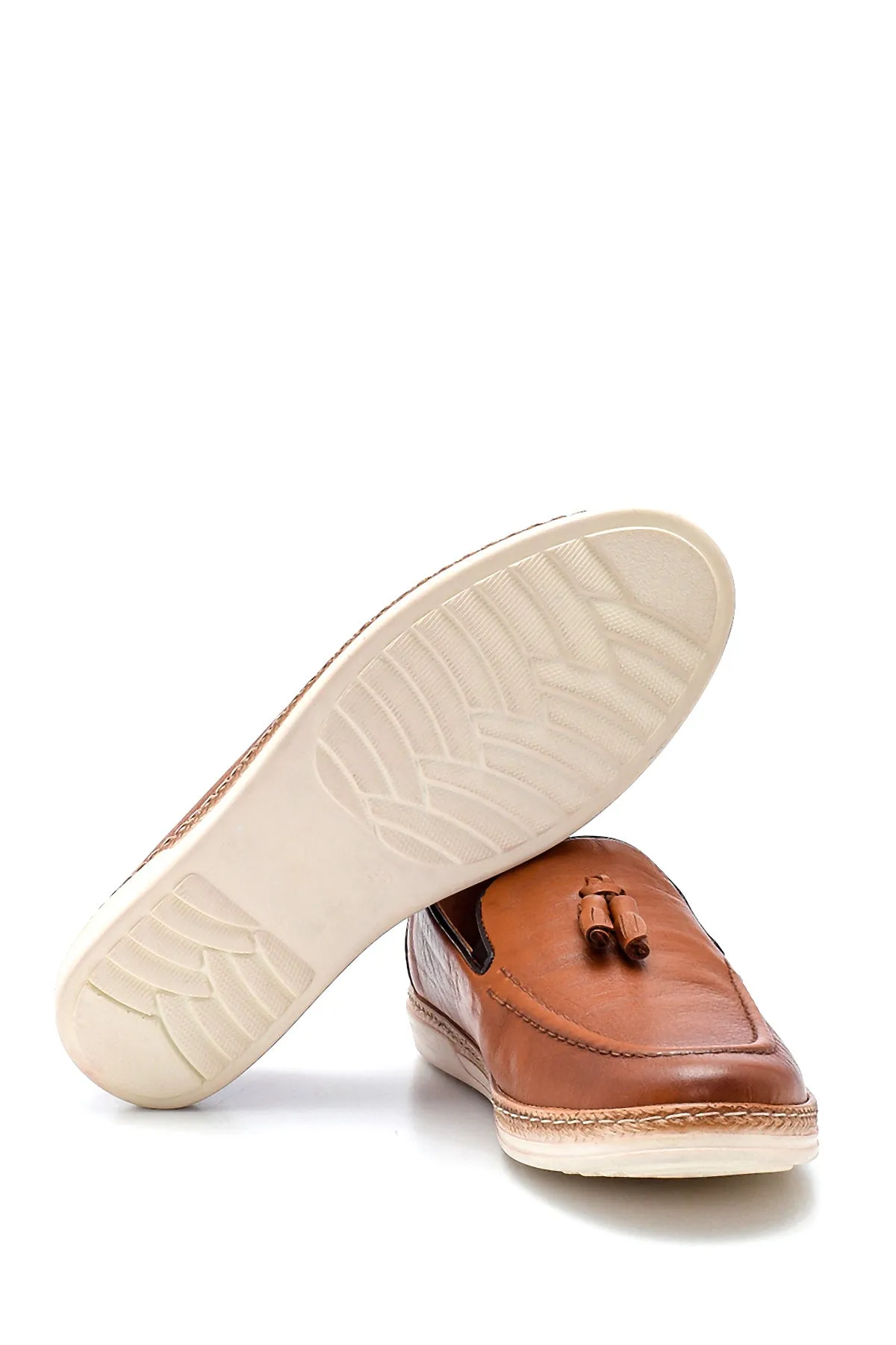 Erkek Deri Püskül Detaylı Loafer
