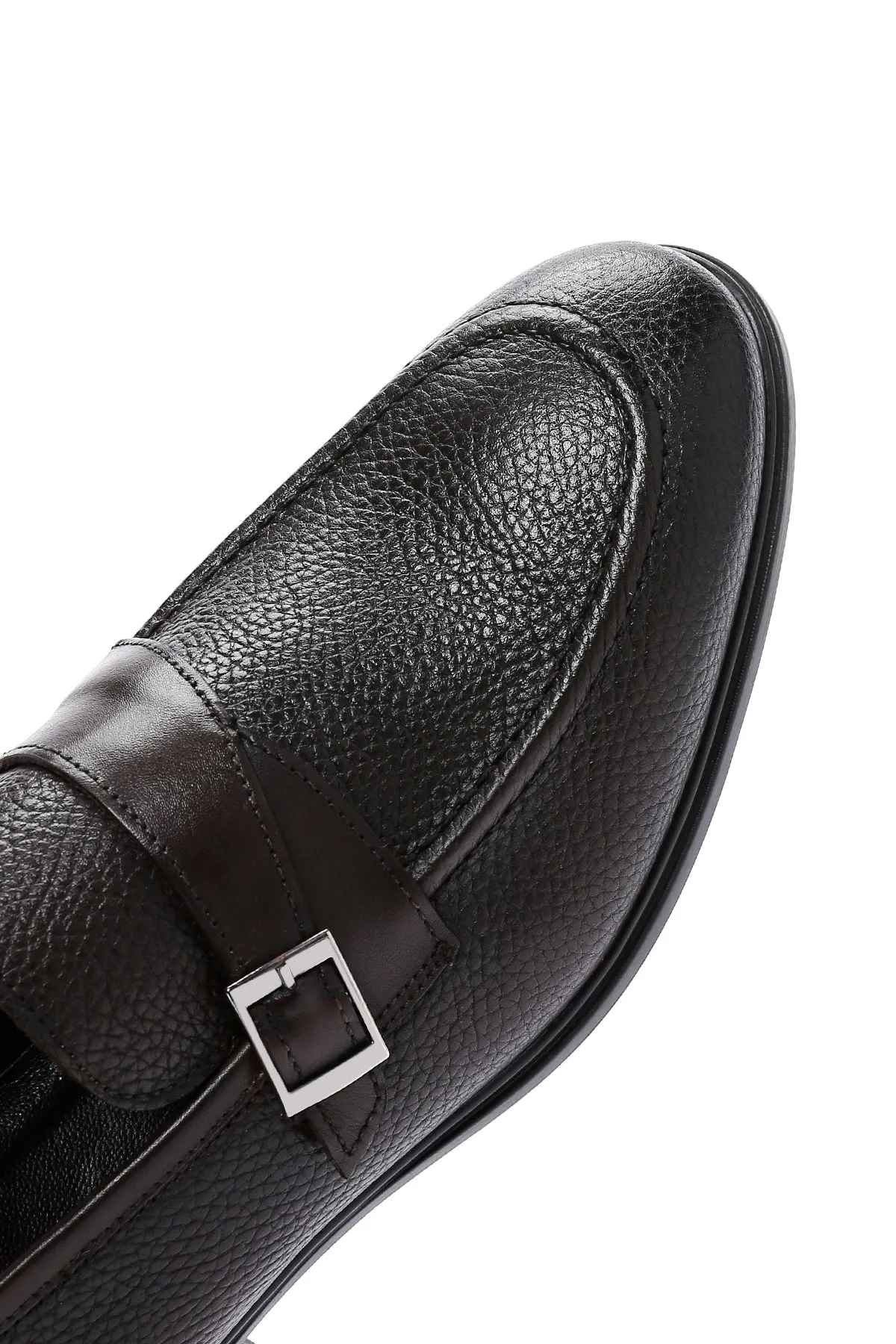 Erkek Kahverengi Deri Klasik Loafer