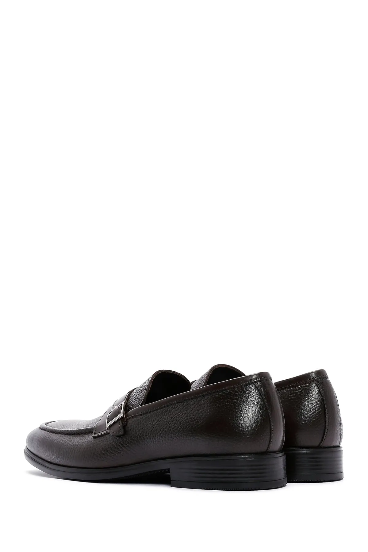 Erkek Kahverengi Deri Klasik Loafer