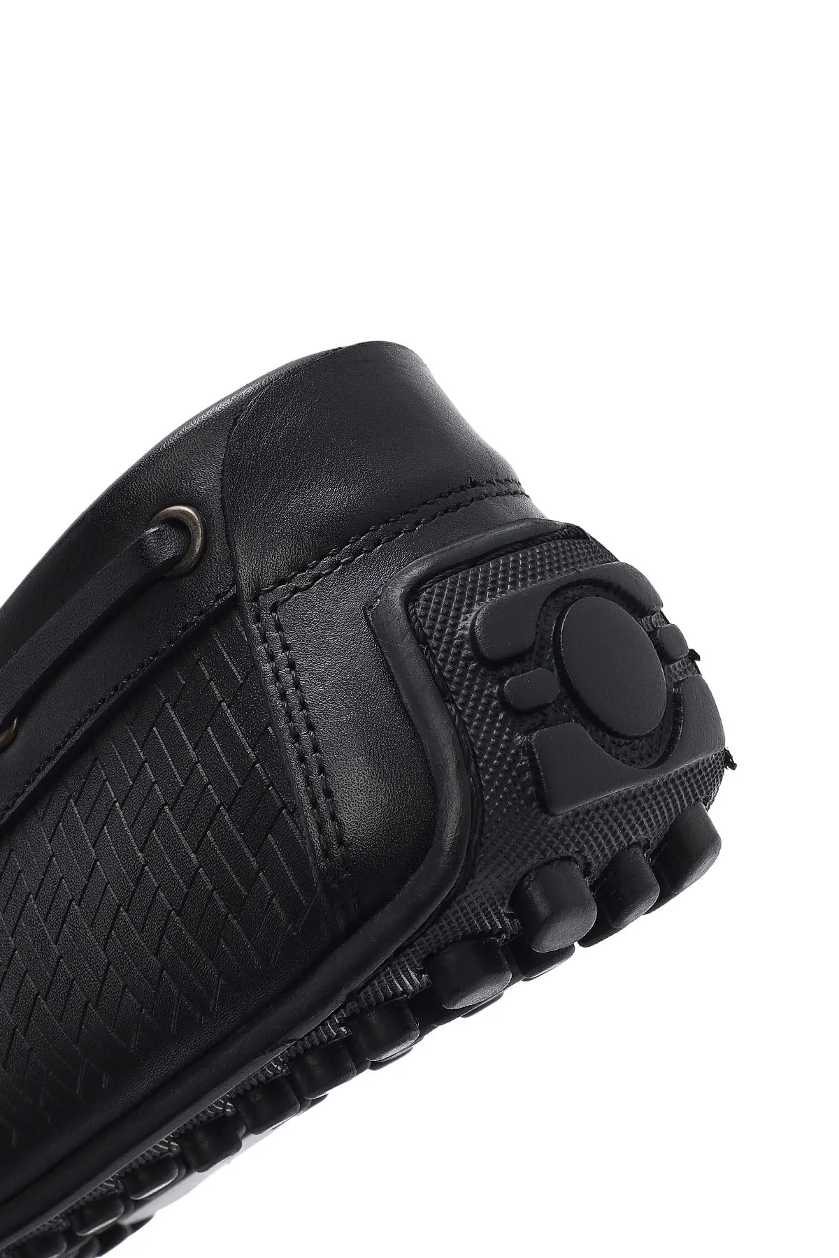 Erkek Siyah Deri Casual Loafer