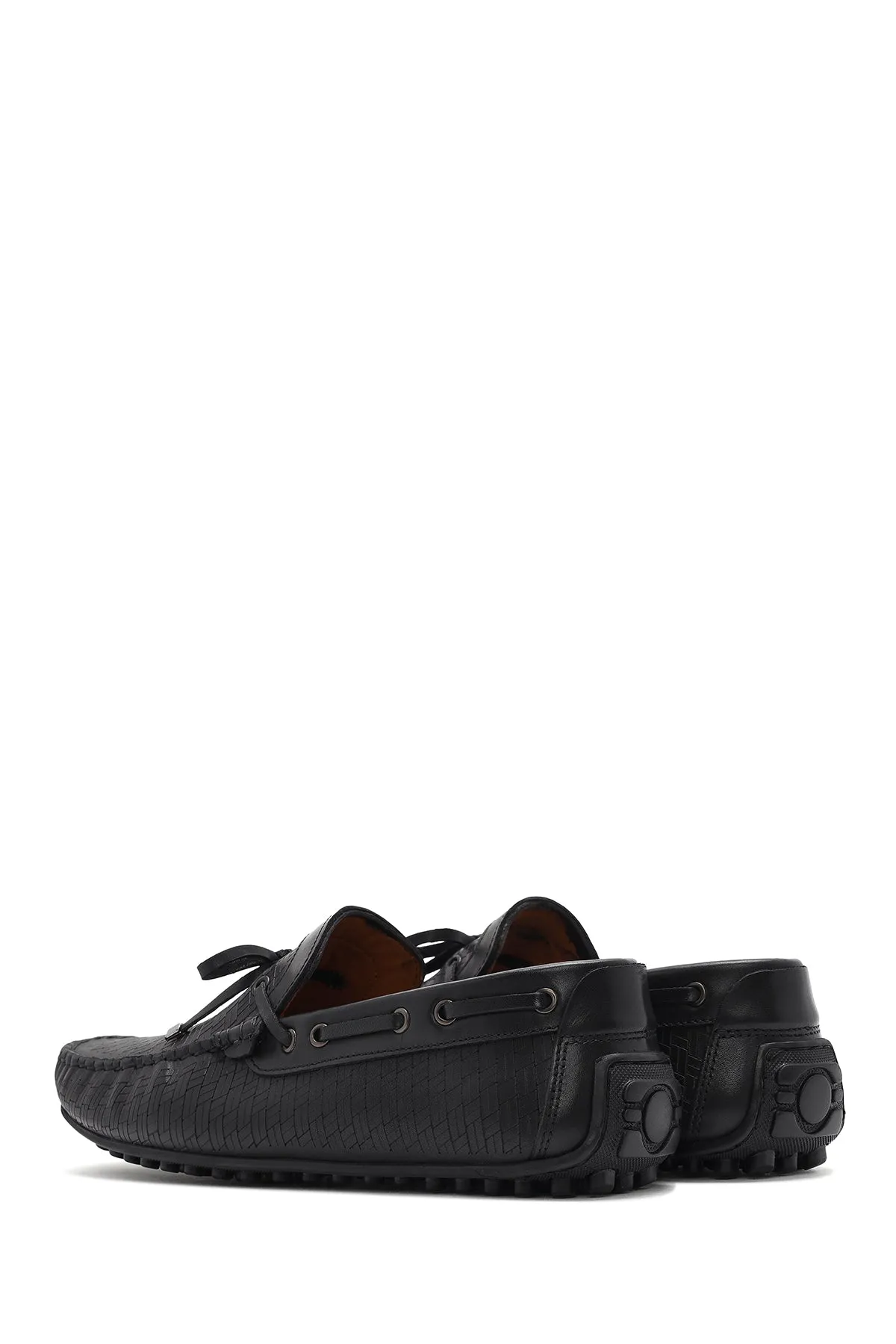 Erkek Siyah Deri Casual Loafer