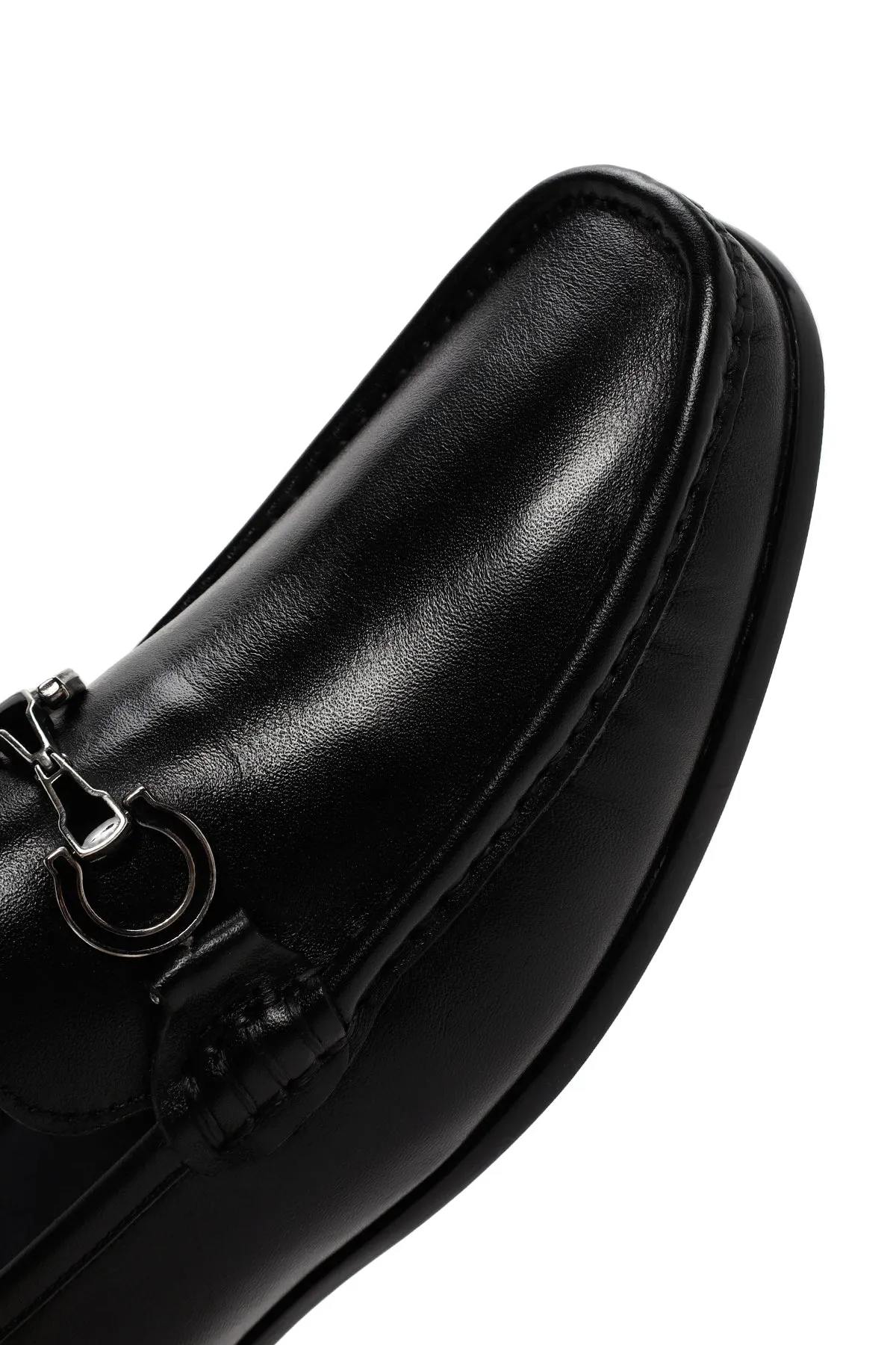 Erkek Siyah Deri Casual Loafer