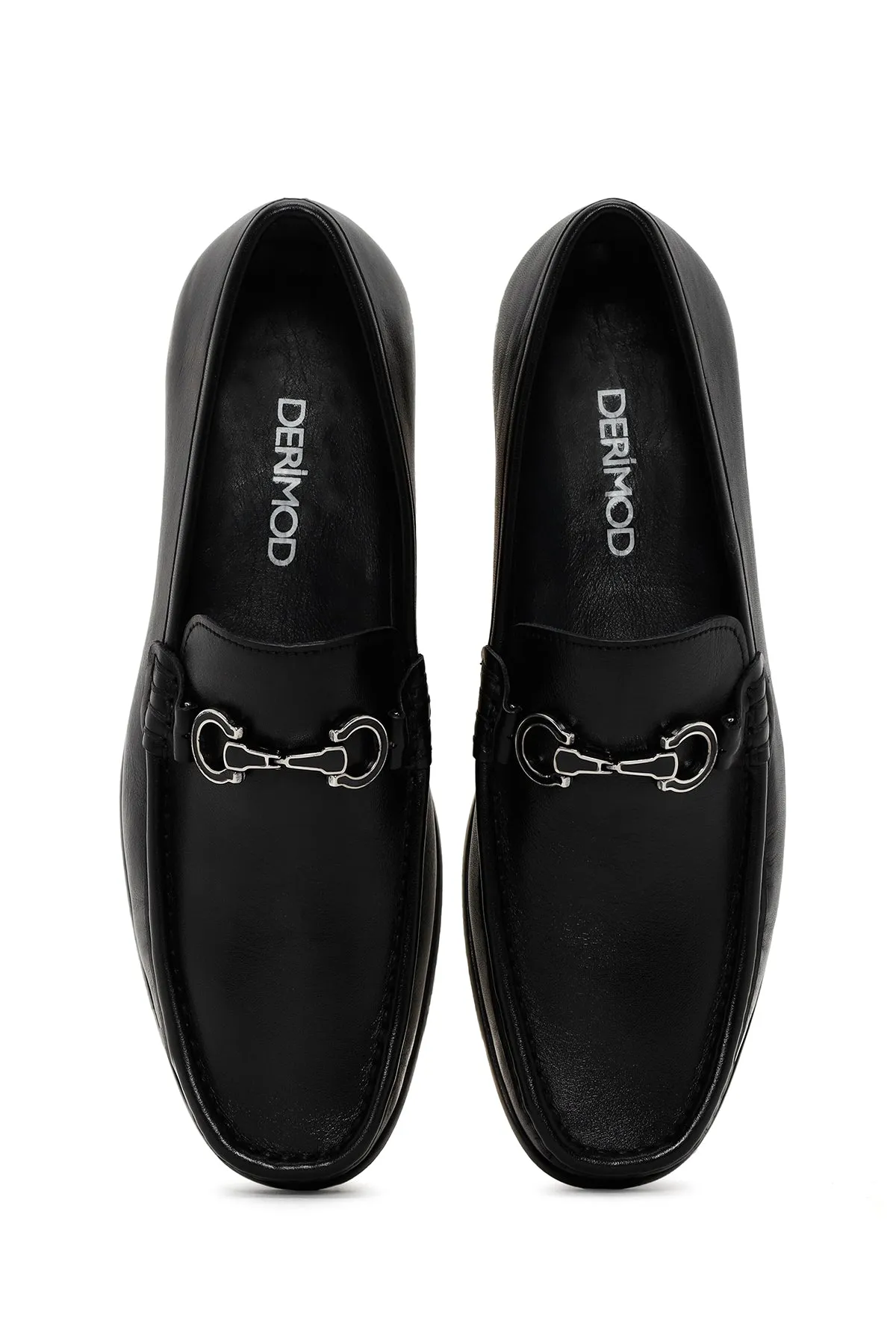 Erkek Siyah Deri Casual Loafer