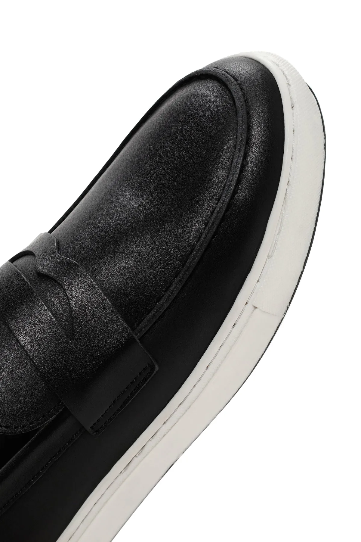 Erkek Siyah Deri Casual Loafer