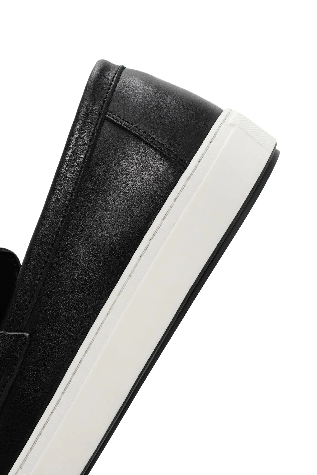 Erkek Siyah Deri Casual Loafer
