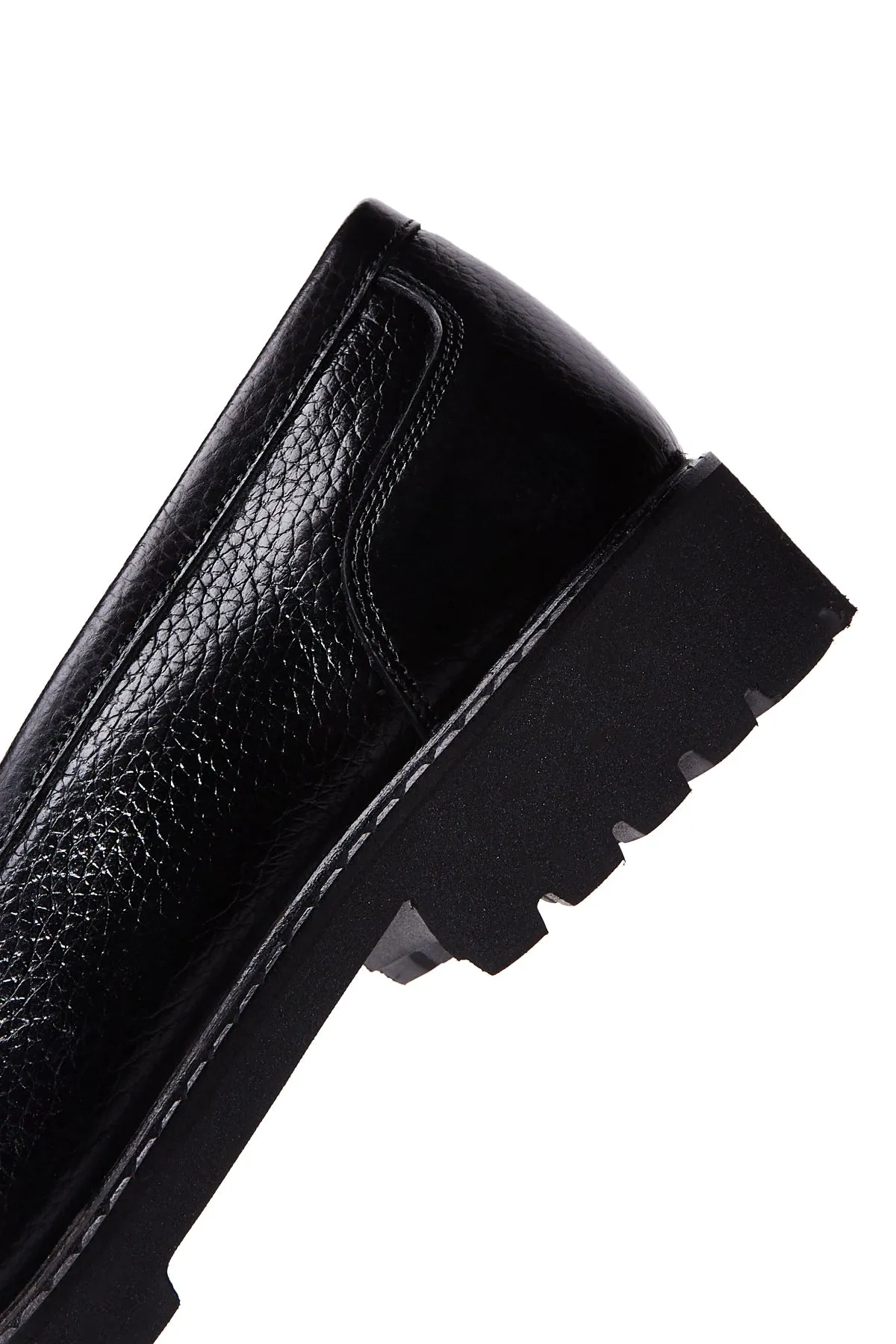 Erkek Siyah Deri Casual Loafer